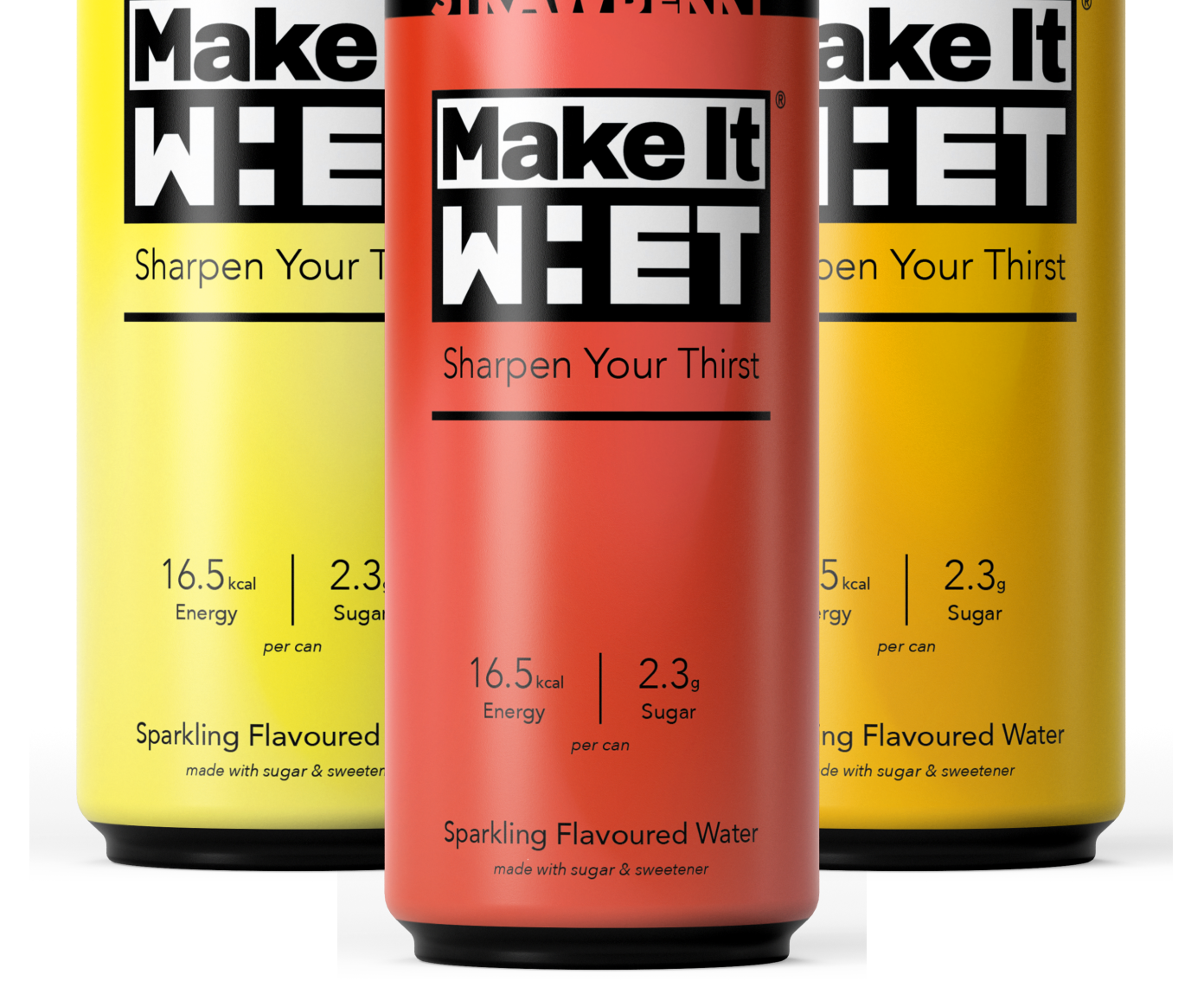 Make It WHET – Lemon, Strawberry & Pineapple cans